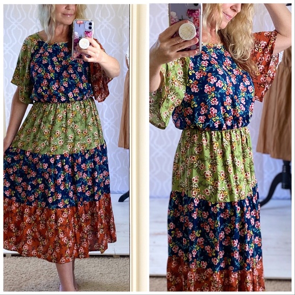 Frolic in the Meadow Midi Dress - Picture 10 of 16